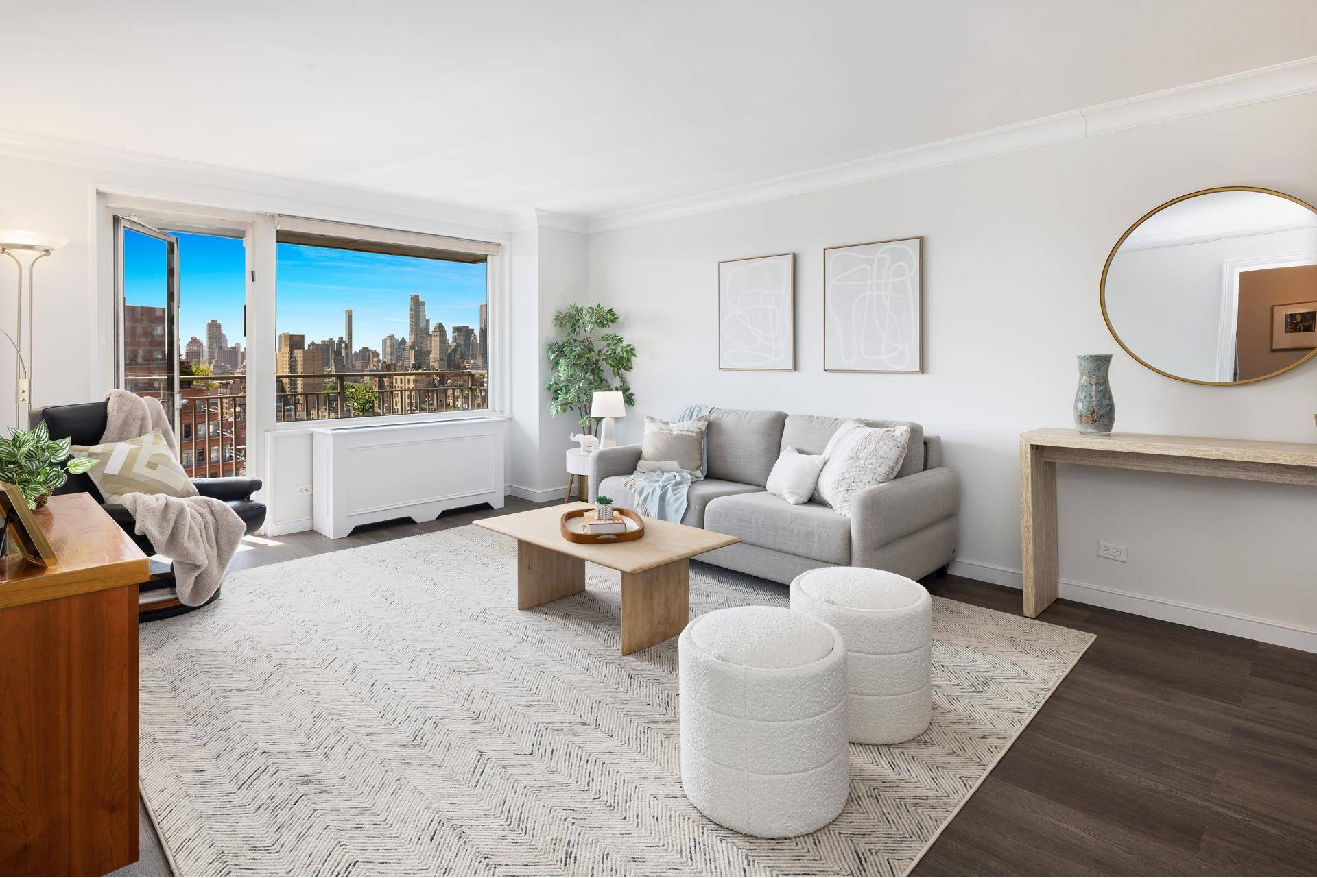 UWS Living Redefined The Award Winning Burman Team Presents 26G at Sophisticated One Sherman Square Prime Lincoln Square West 70s sun drenched, renovated, and oversized this one bedroom apartment boasts ...