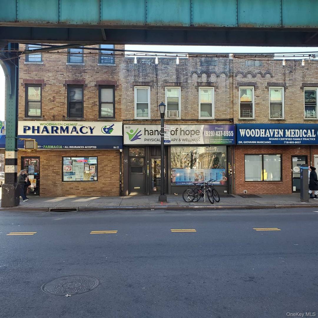 Prime mixed use income producing property located on high traffic Jamaica Avenue in the heart of Woodhaven, directly beneath the elevated train line, offering exceptional visibility and consistent foot traffic.