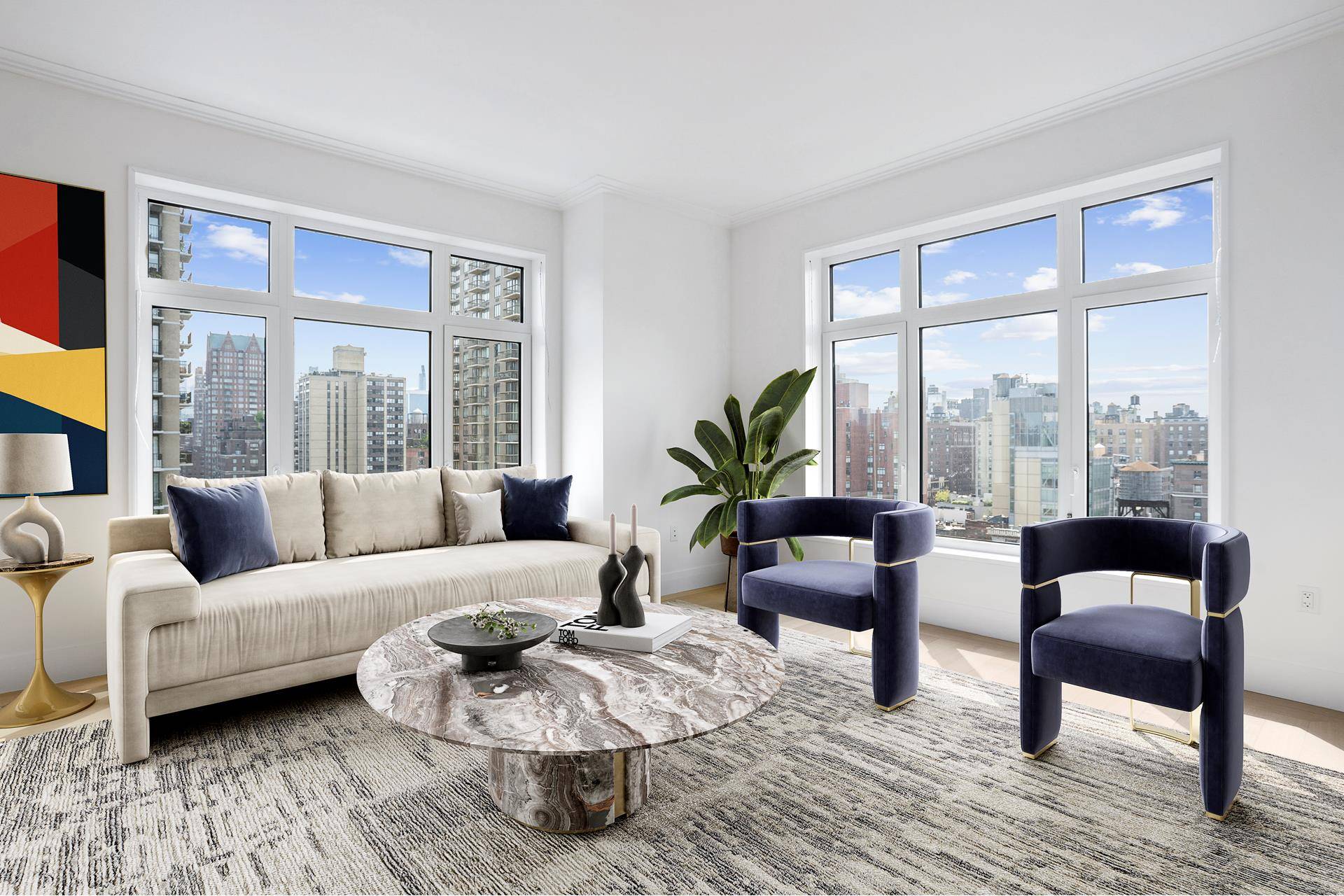This amazing bright and open views illuminate this wonderfully graceful three bedroom, three bath residence facing south, east, and southeast.
