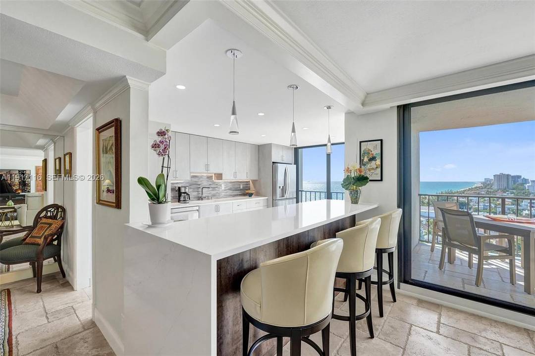 Price Improvement ! Bright and airy condo with gorgeous views of the Ocean, Coastline, Intracoastal and Skyline.