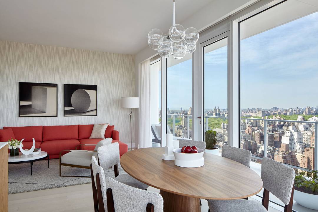 This spacious, half floor 1, 555 square foot, two bedroom, two and a half bath residence features floor to ceiling windows and an expansive north facing terrace with sweeping views ...