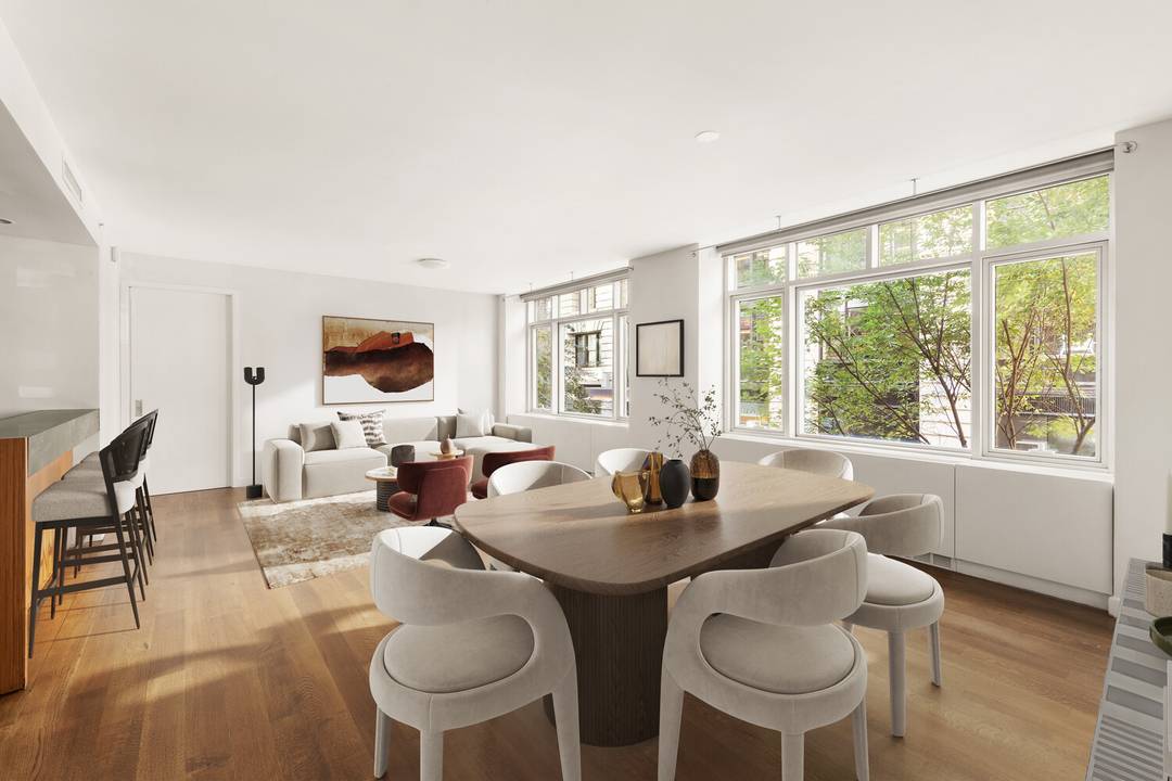 Experience elevated city living in this impeccably designed two bedroom condominium offering 1, 316 square feet of refined interiors.