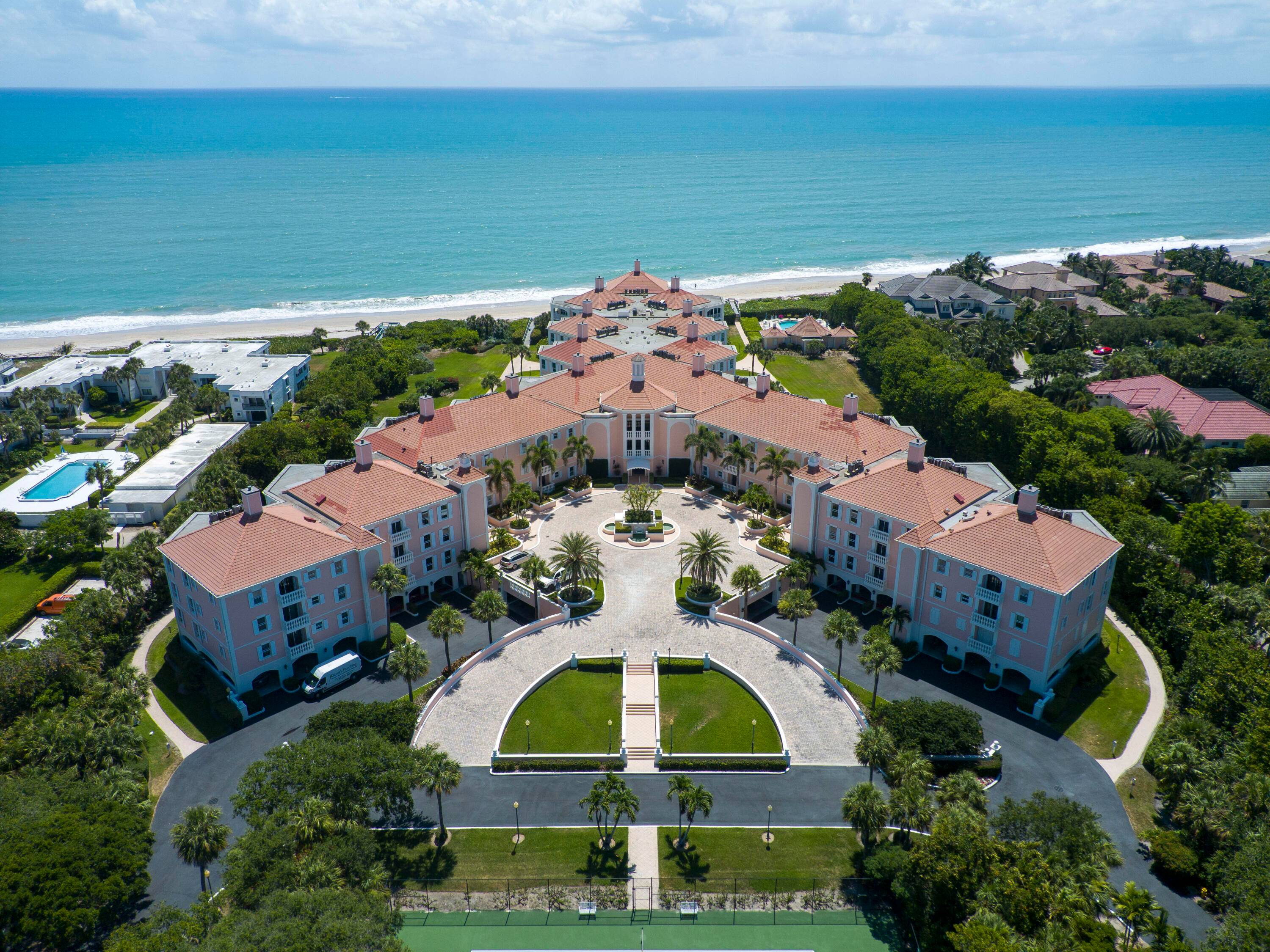 Feshly painted ! Located in one of Vero's premiere gated oceanfront condo complexes, this 2 bedroom, 3.