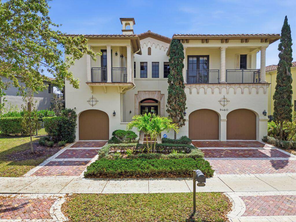 Stunning 2 story Mediterranean style Pool home with breathtaking water views that has 7 bedrooms and 5.