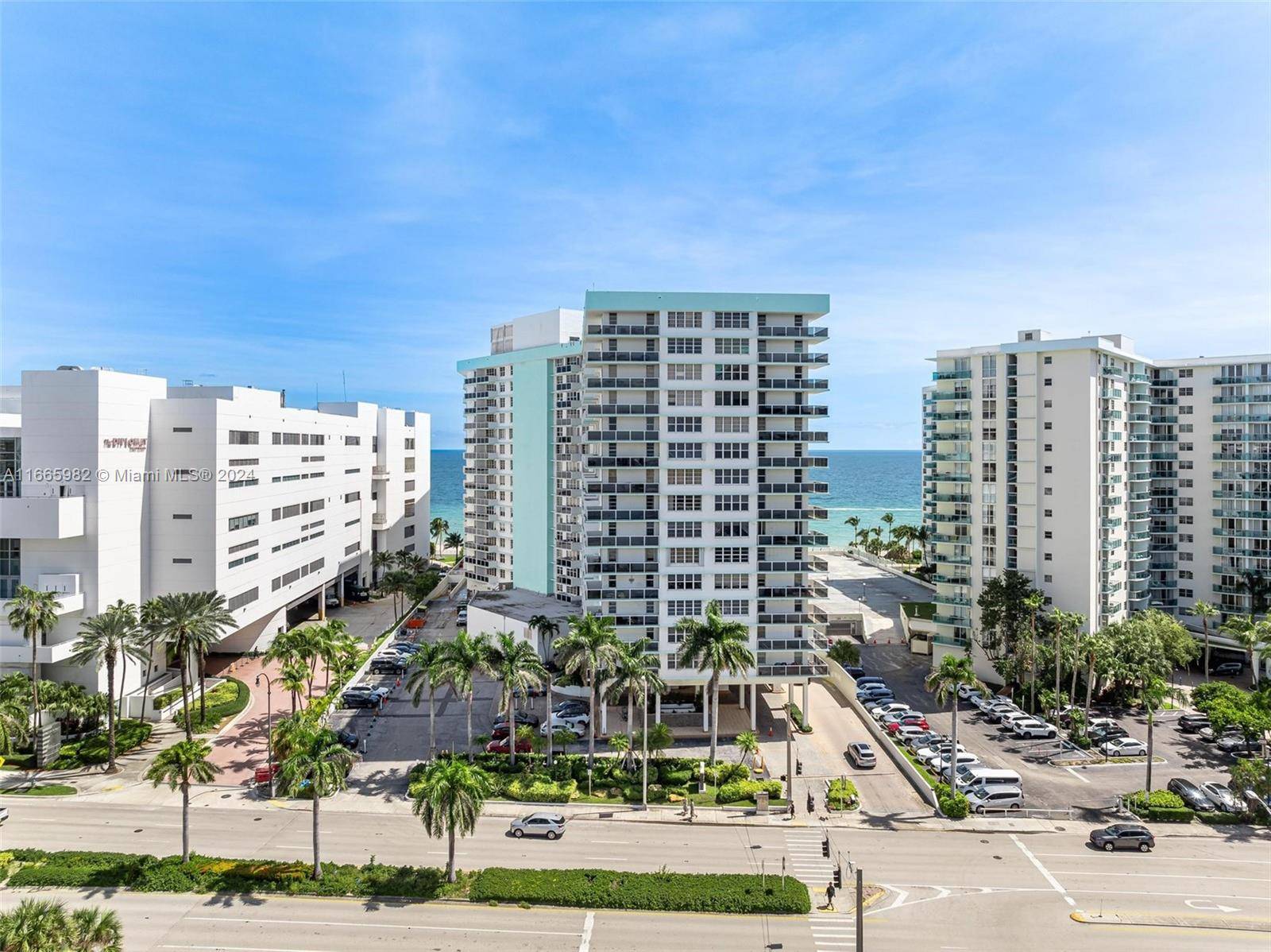 Enjoy breathtaking ocean views and stunning pool deck vistas from this spacious 2 bed 2 bath condo on a high floor at Sea Air Towers in Hollywood !