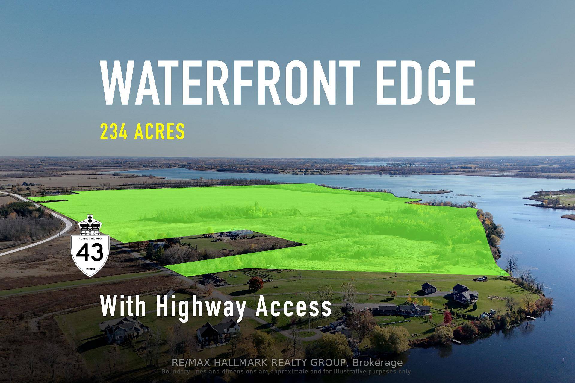 Discover 234 acres of prime agricultural land with approximately 5, 288 feet of waterfront frontage in the growing area of Smiths Falls.