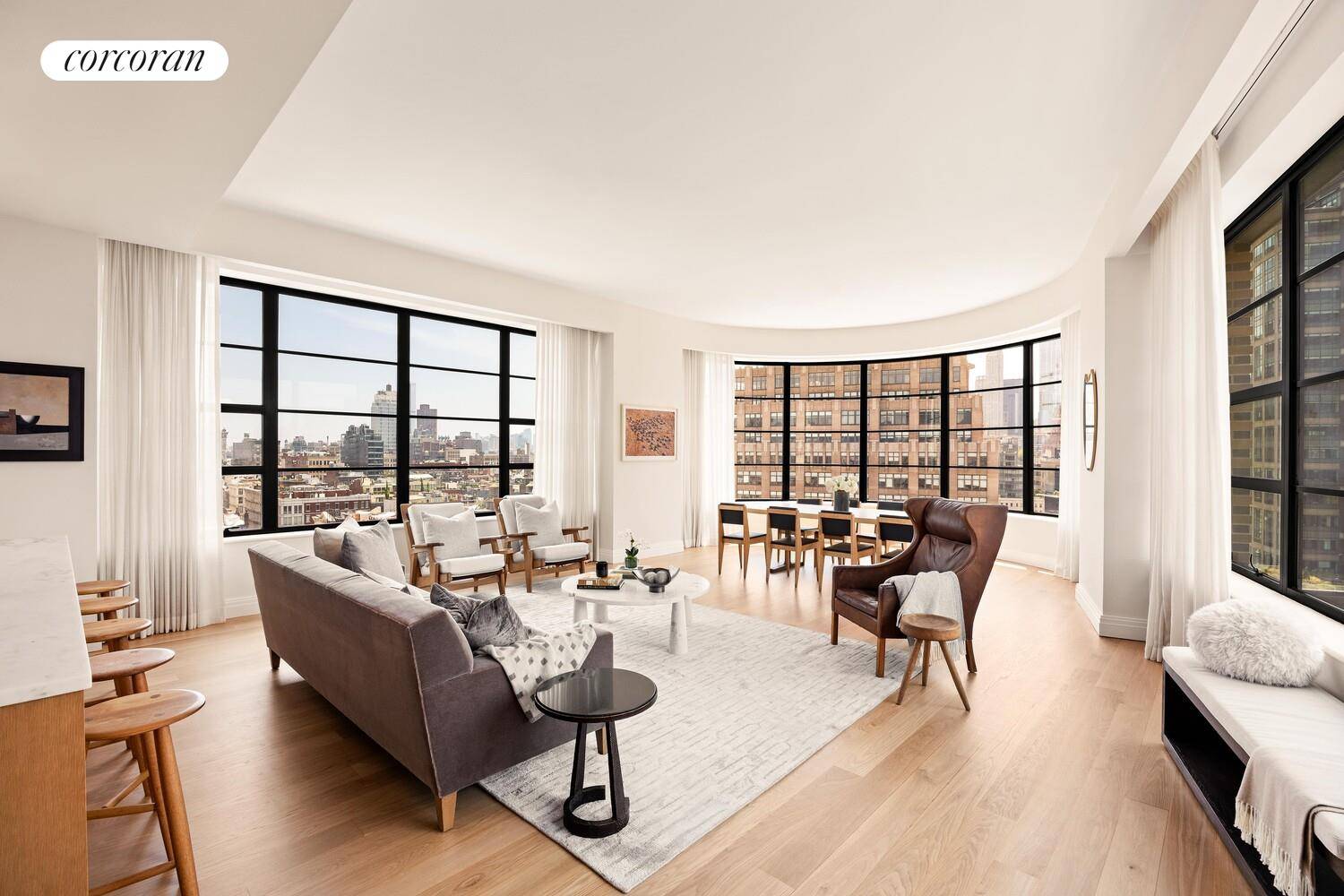 FULL FLOOR SHOWSTOPPER W FOUR EXPOSURES PRIVATE PARKING WRAPAROUND TERRACE !