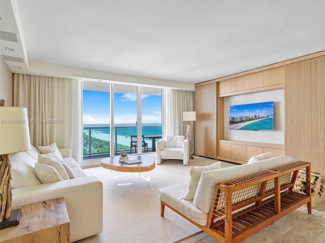 Wake up to uninterrupted Atlantic views from this rare direct ocean 3 bedroom custom residence at 1 Hotel amp ; Homes South Beach.