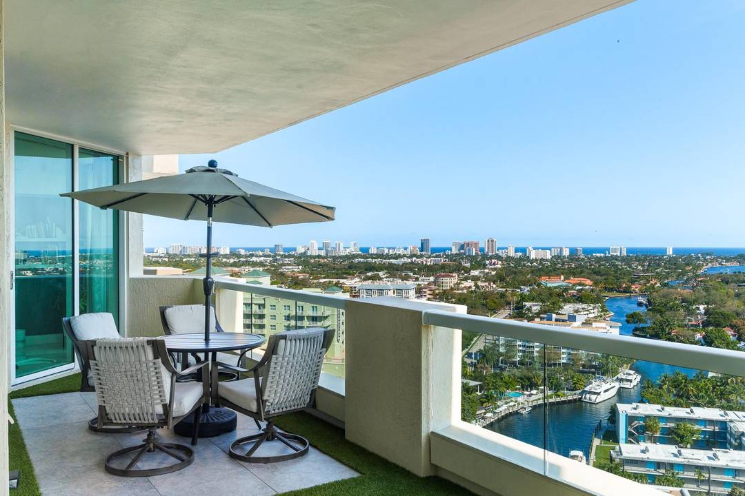 Luxury 2BR 2BA condo at Las Olas Grand with direct New River views.