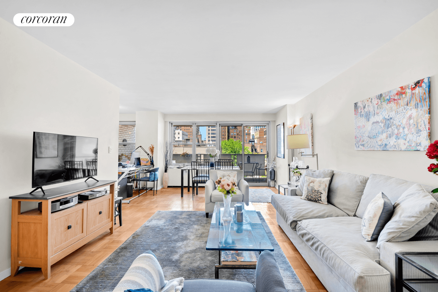 Sophisticated Gramercy Living with Private Terrace amp ; Luxe Finishes Experience elevated city living in this beautifully renovated and generously proportioned Junior 4 residence, featuring expansive western views and a ...