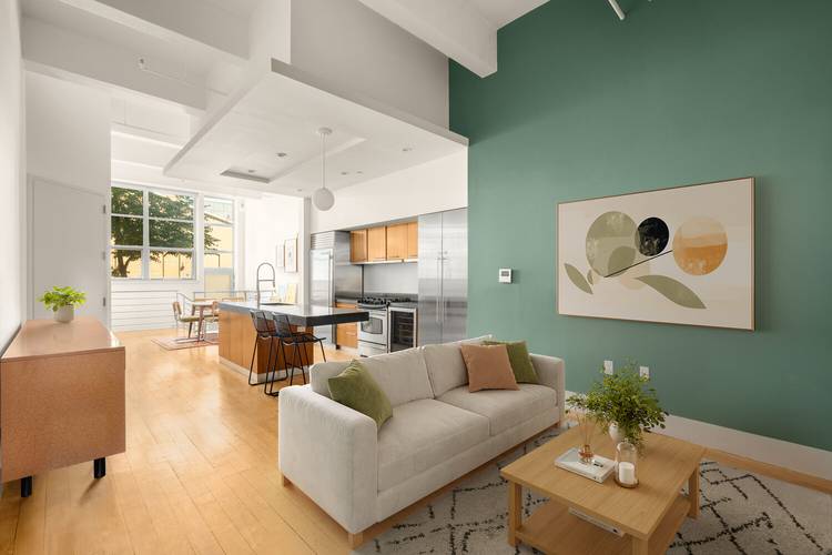 Welcome home to 55 Berry Street 1B, a one of a kind, expansive two bedroom loft offering approximately 2, 300 square feet of living space.