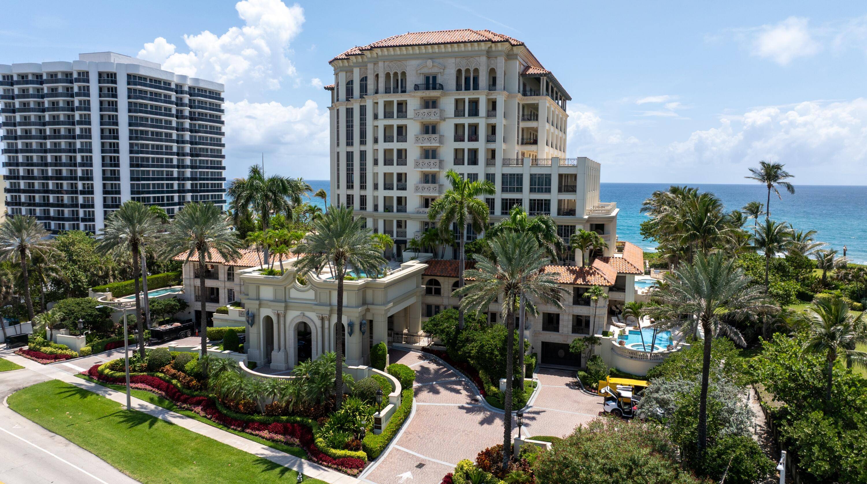 SPECTACULARLY REMODELED CORNER RESIDENCE AT EXCELSIOR WITH MESMERIZING SUNSET VIEWS TO LAKE BOCA RATON.