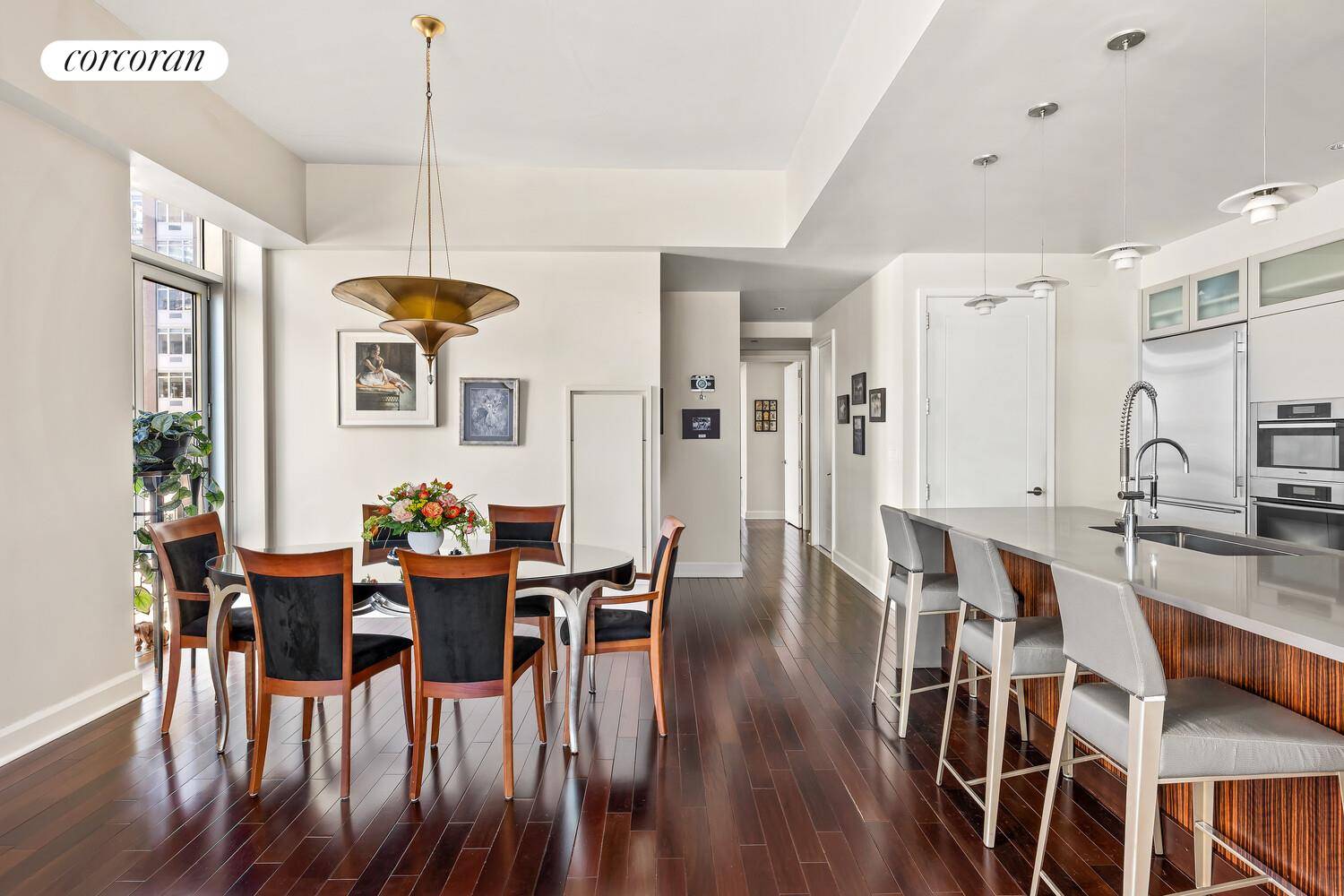 Sophisticated, Spectacular and Serene 243 West 60th Street, Unit 8A is a stunning condo that perfectly combines modern luxury and urban convenience.