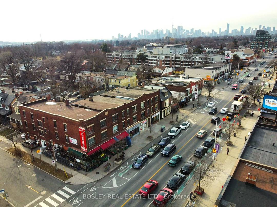 S W corner of Danforth and Gillard.