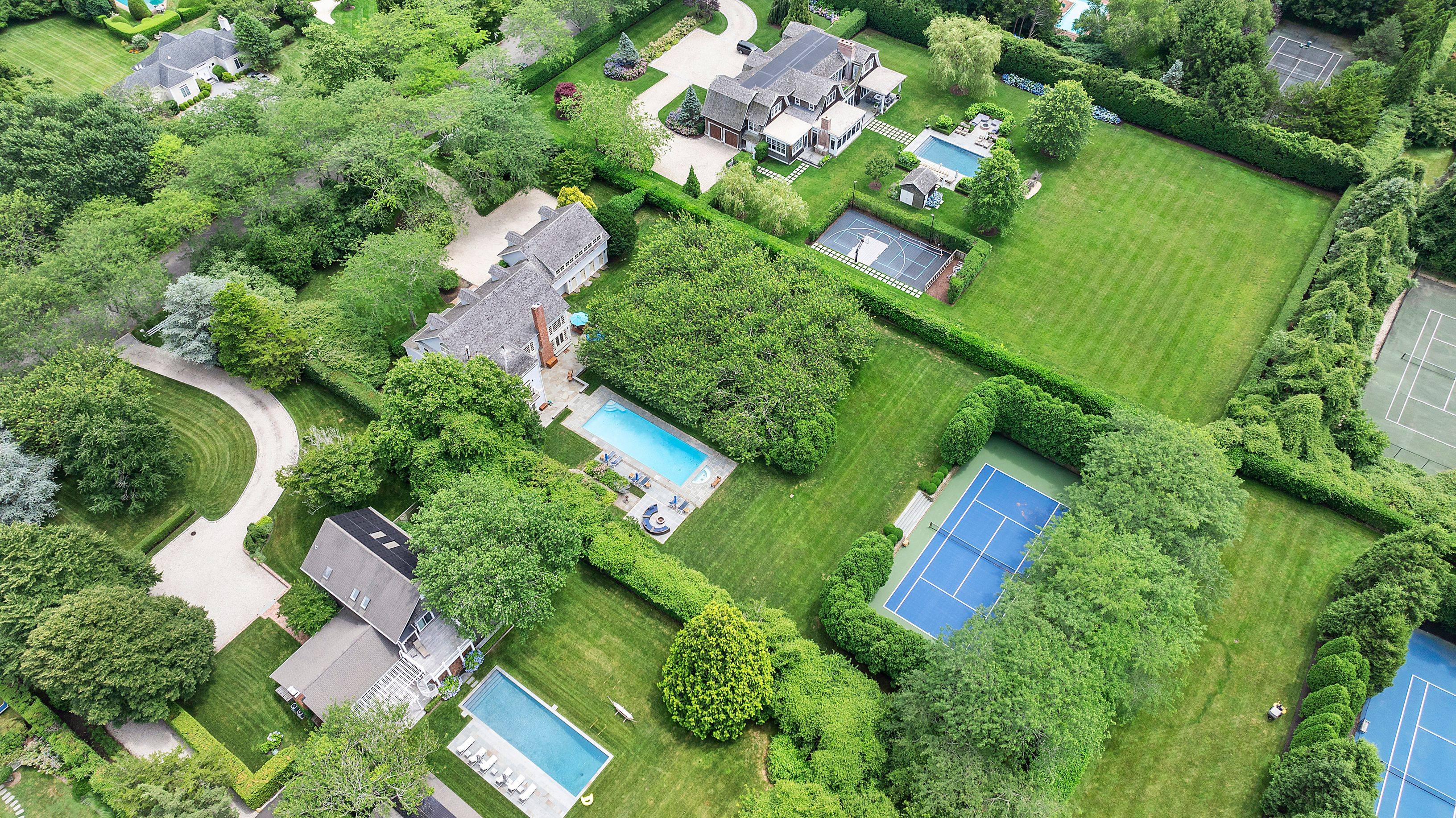 1.6 Acre 5 Bedroom Southampton Village Home with Tennis