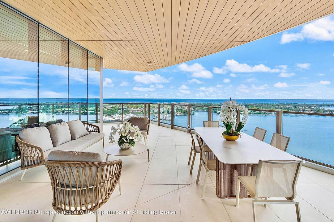 BRAND NEW WATERFRONT ! The ONLY residence in the building to have TWO separate full baths each finished with Taj Mahal stone in the primary bedroom.