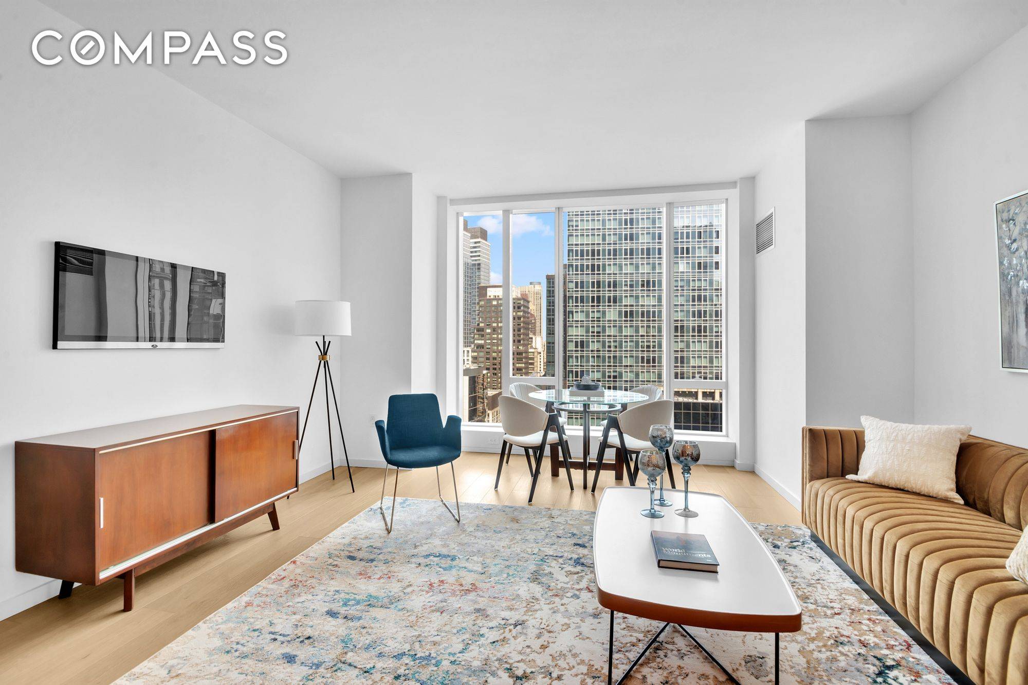 Spectacular one bedroom, one and a half bathrooms, all located at One West End, a masterpiece designed by world renowned designer Jeffrey Beers.
