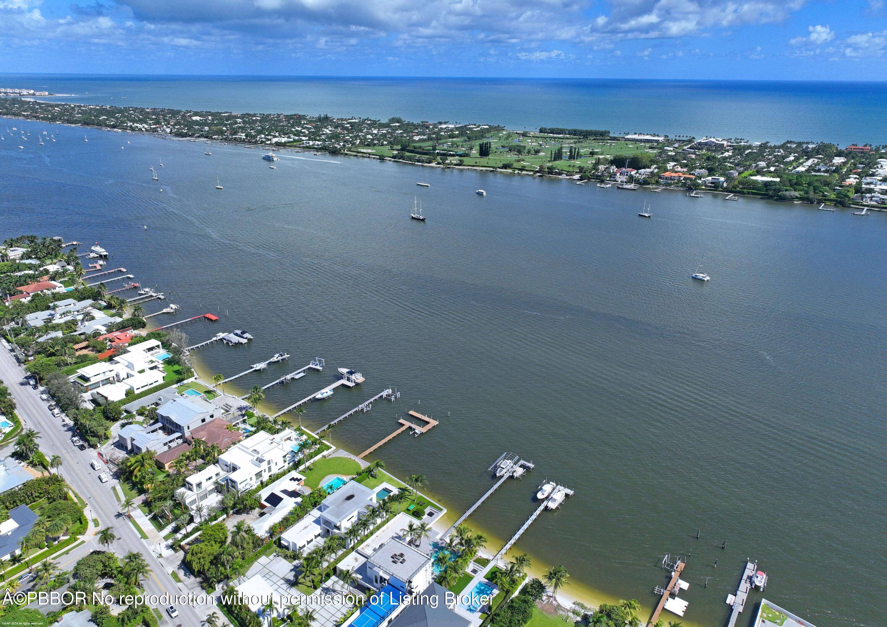 This Fabulous New Modern direct intracoastal waterfront home in West Palm Beach sits on a large 20, 000 square feet lot.