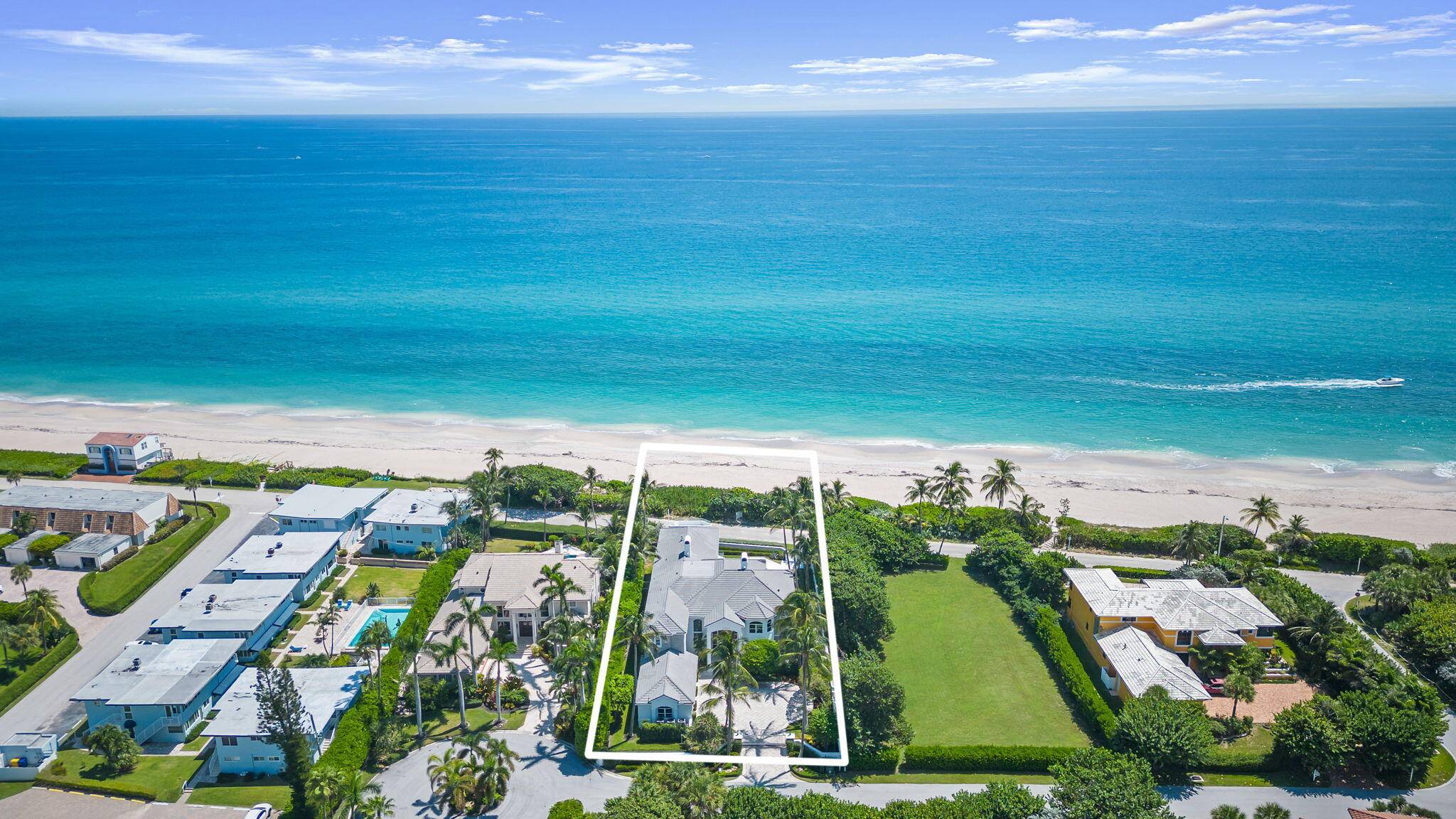 This fully renovated, oceanfront estate, is a rare turnkey opportunity.