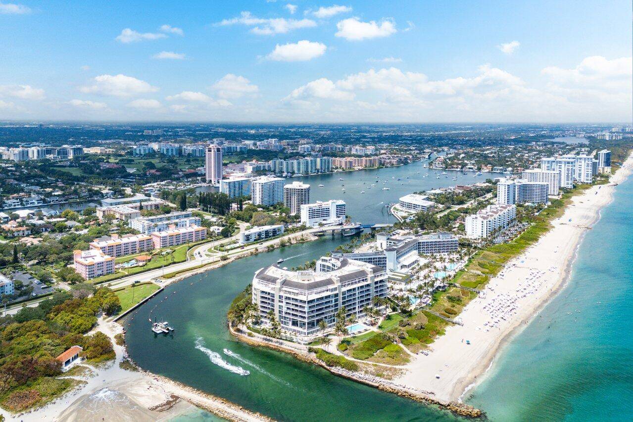 Walk to the beach ! Just steps from the sand, Boca Inlet, Intracoastal, and all the best that East Boca has to offer, this stunning 2 bedroom, 2 bath condo ...