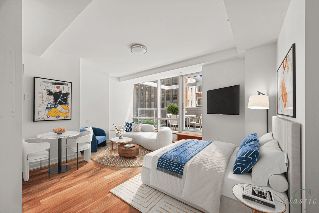 Amazing Terraced Studio now available on the 12th Floor at 60 East 55th Street.