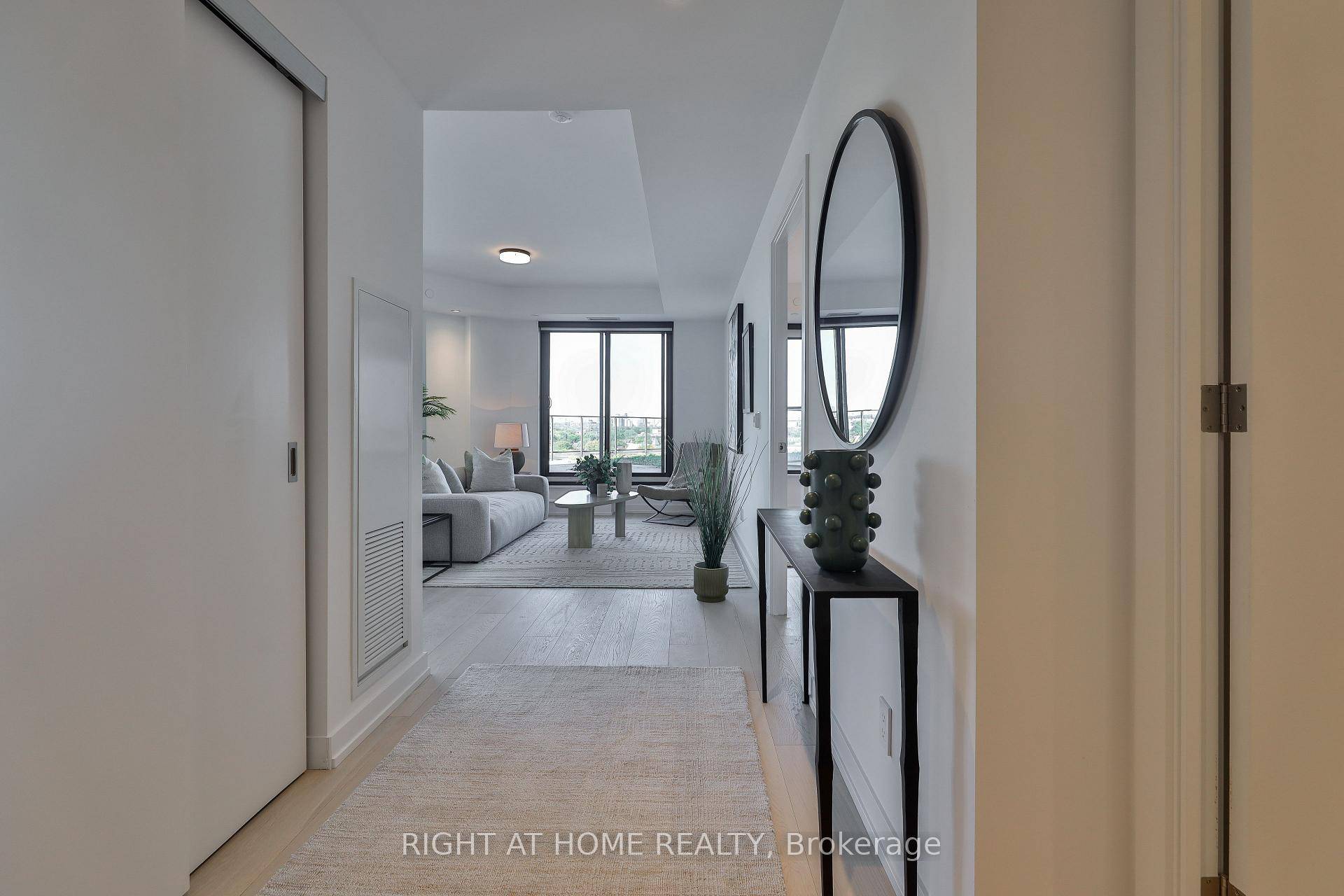 Newly completed, this bright and spacious split two bedroom suite offers a superb floor plan with over 1100 SF of interior space plus an exceptional 900 SF terrace.