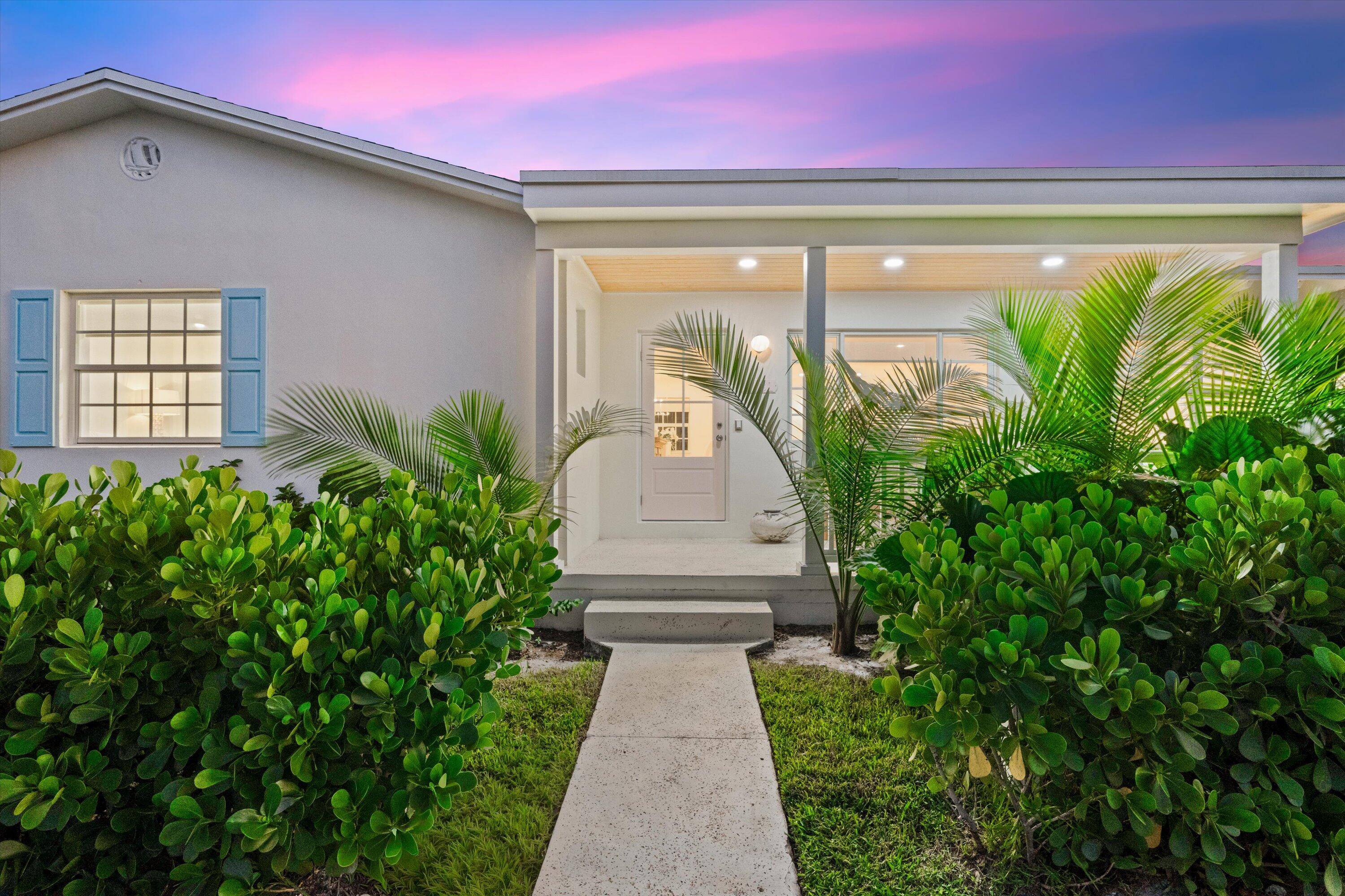 Experience the elegance of this stunning two bedroom, two and a half bath Mid Century residence, where modern luxury meets natural beauty inspired by a California designer.
