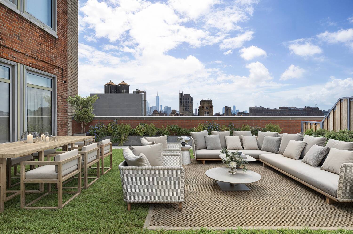 3 Bedroom with Expansive Private Terrace at The Chelsea Mercantile Welcome to Residence 15N at The Chelsea Mercantile, a rare and expansive home offering a seamless blend of indoor luxury ...