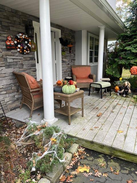 Large home on a corner lot.