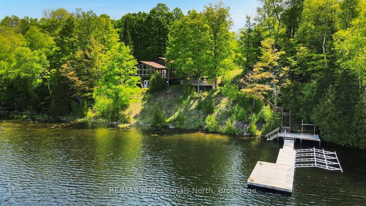 Set on the shores of Esson Lake, this private four level backsplit offers a quiet setting with deep water off the dock, excellent lake trout fishing, and miles of clean, ...