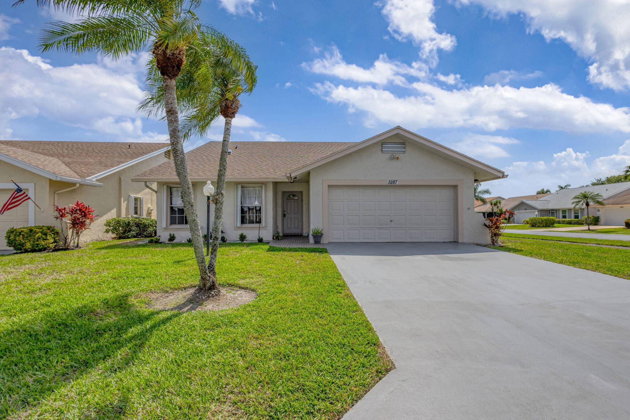 Fully updated and never lived in, this stunning 2 bedroom, 2 bathroom corner home is located in the desirable gated community of Cypress Lakes.