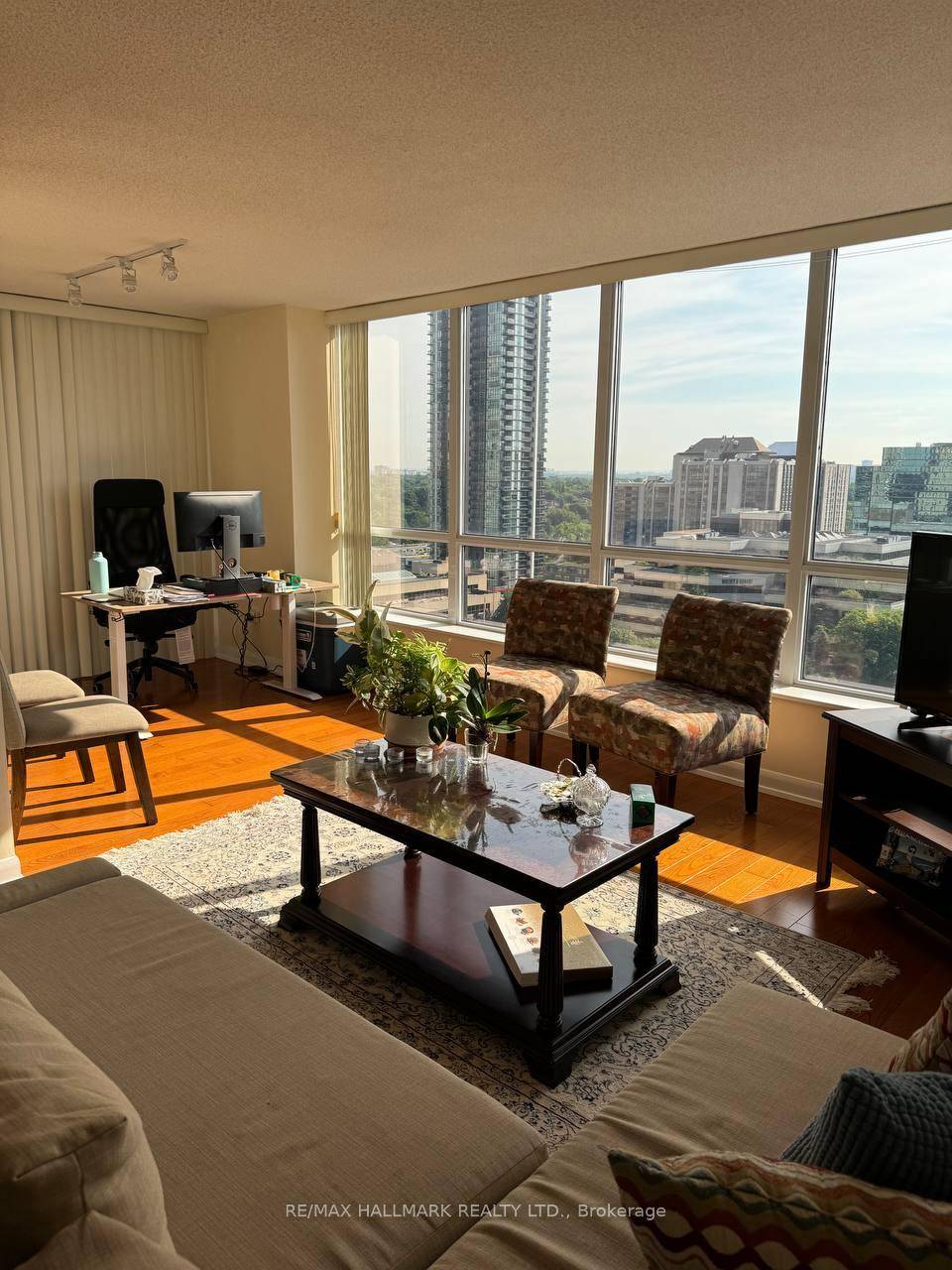 1 Bedroom is locked and landlord use for their own storage so unit is 1 bedroom 1 den.