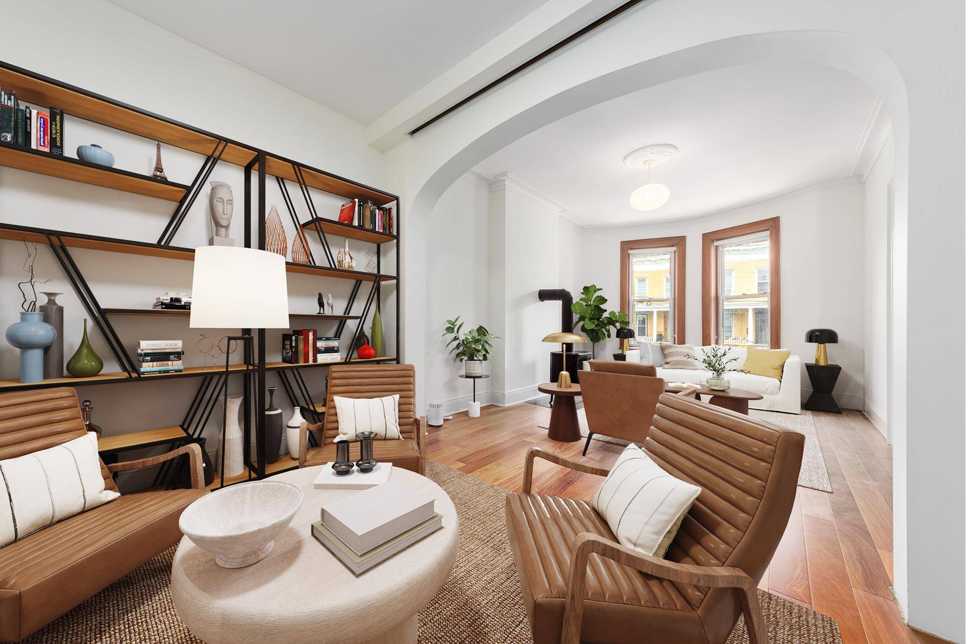 A rare gem, 1886 Stockholm Street stands out as a stunning 2 unit townhome nestled on one of Ridgewood's most picturesque and historic blocks.