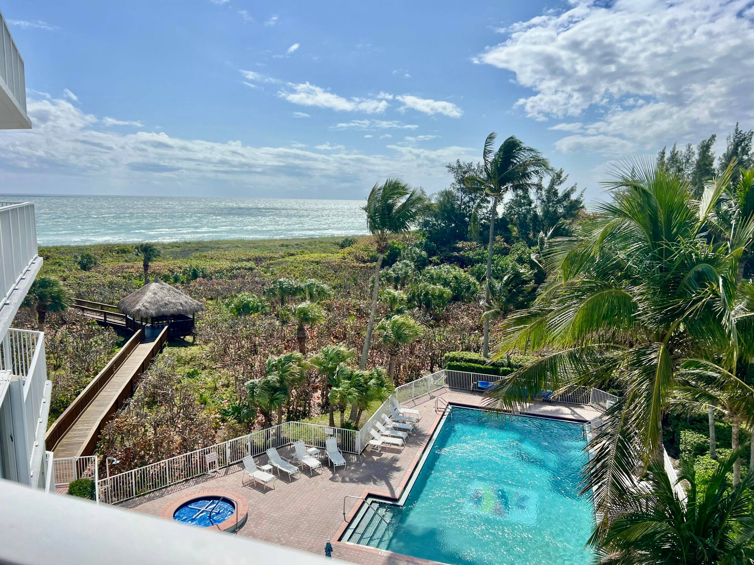 Experience stunning Atlantic Ocean views from this highly desirable south side unit, offering enhanced privacy and tranquility.
