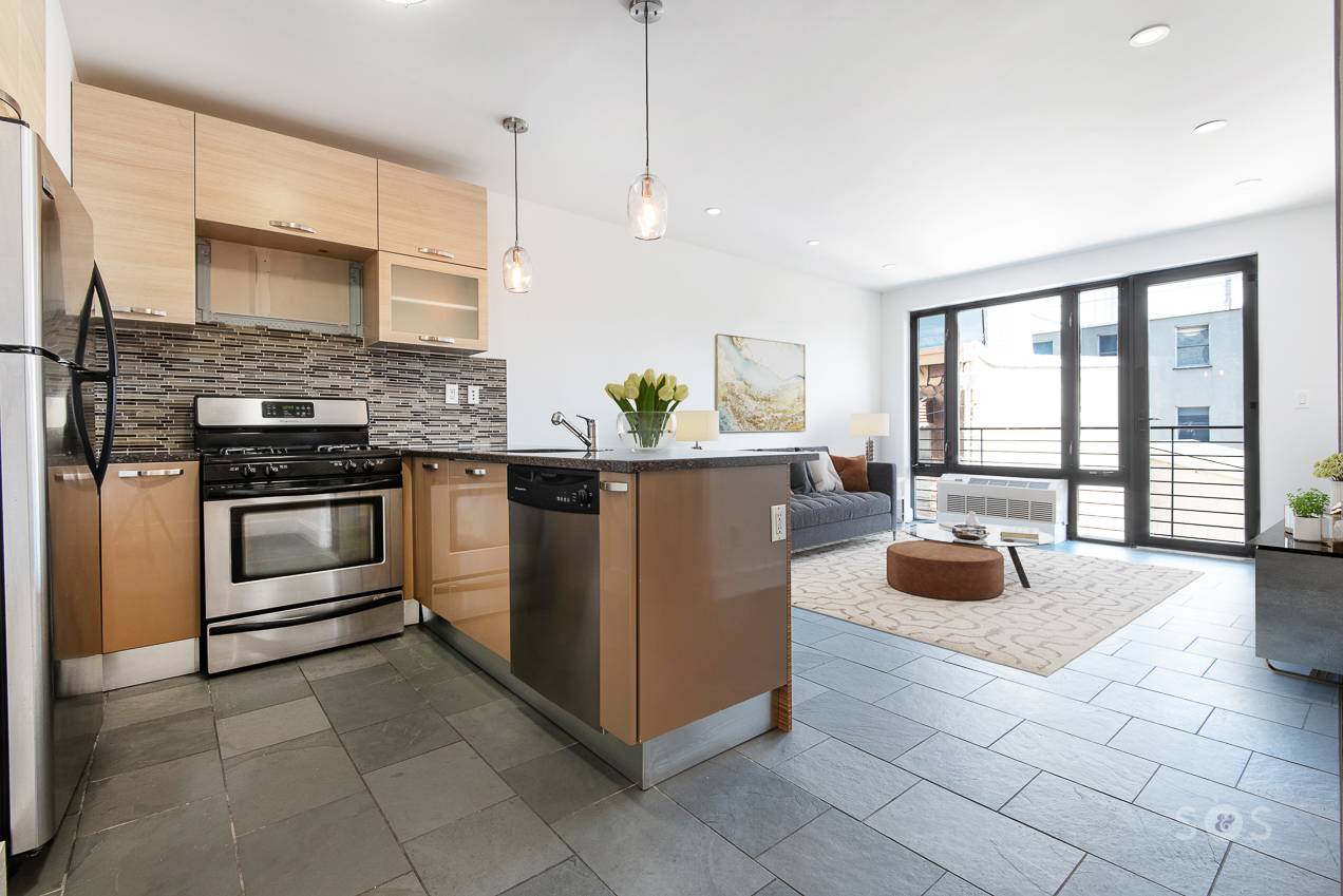 This charming one bedroom in the heart of Williamsburg blends style and comfort with beautiful slate and hardwood floors, oversized windows that flood the space with natural light, and built ...
