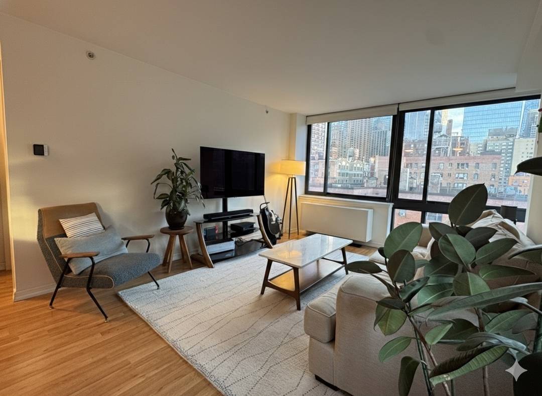 400 West 55th Street, Unit 9B 2 Bedrooms 2 Bathrooms Hell s Kitchen Midtown West Welcome to this beautifully renovated and exceptionally bright two bedroom, two bathroom home in the ...