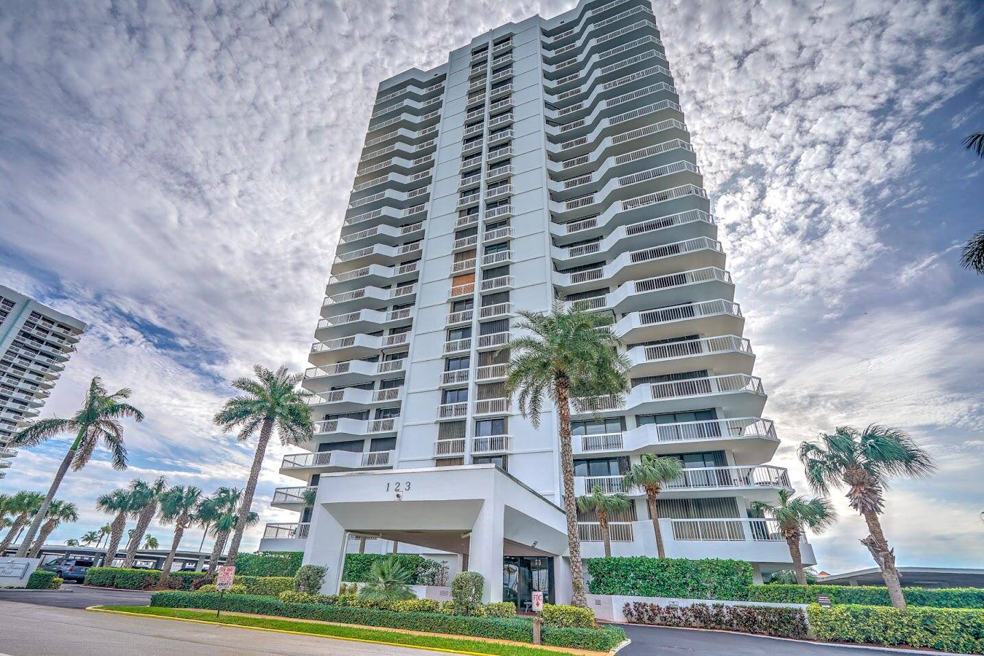 Don't miss the breathtaking views from this 22nd floor T 43 highly sought after waterfront SKY HOME, in the gated community of Old Port Cove in North Palm Beach.