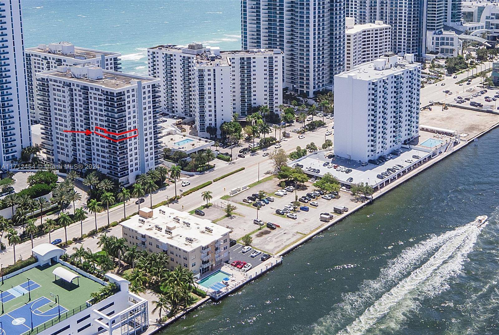 Beautiful, Beachfront building, 2bd 2ba corner unit, approx.