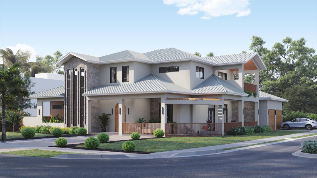 Welcome to Swinton Sands a brand new Coastal Modern masterpiece infused with Tulum inspired serenity, featuring a breezy wrap around front porch and private balconies off every bedroom.