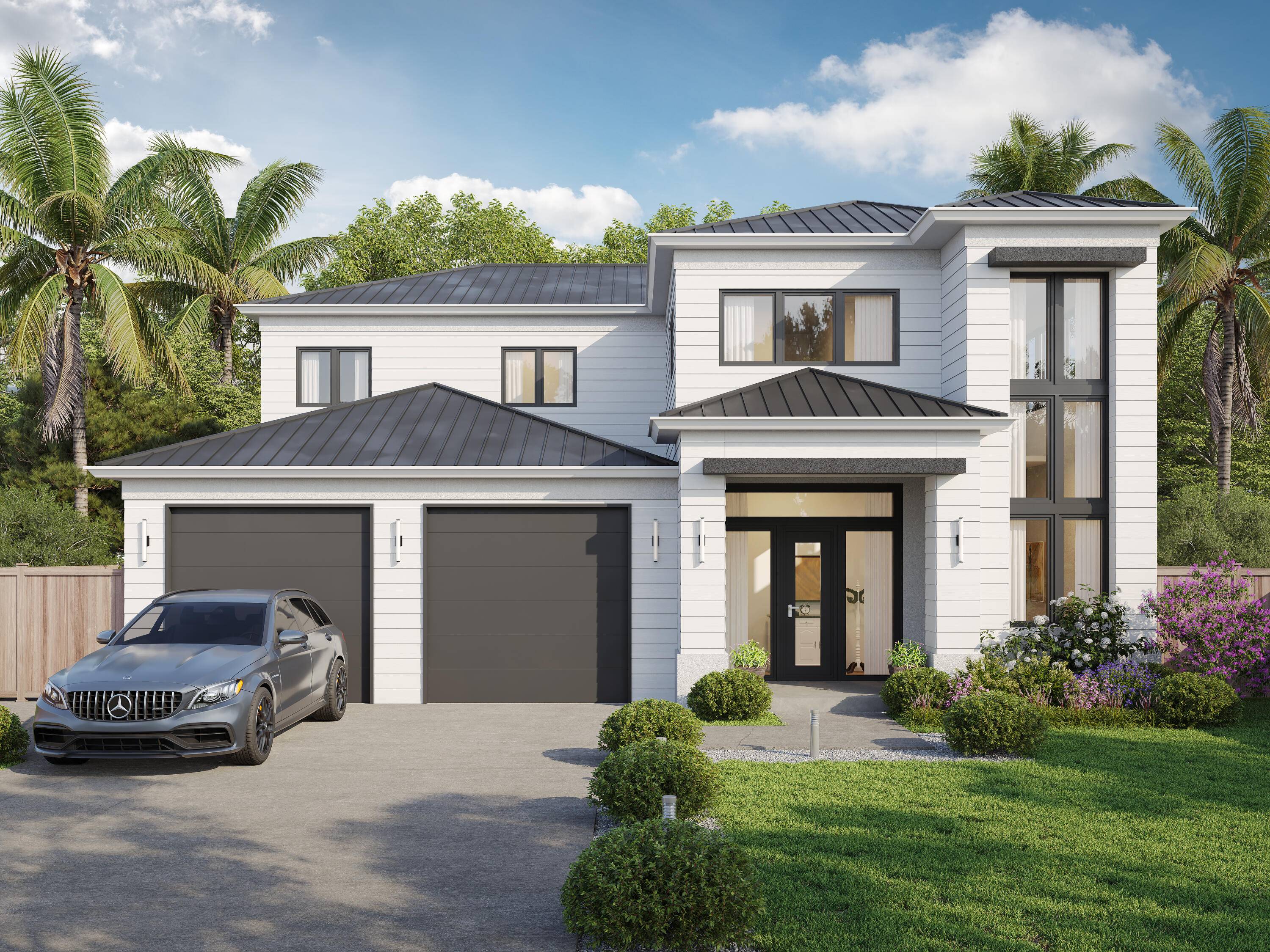 Brand New Coastal Contemporary in Lake IdaExperience modern luxury in this brand new 5 bedroom, 4.