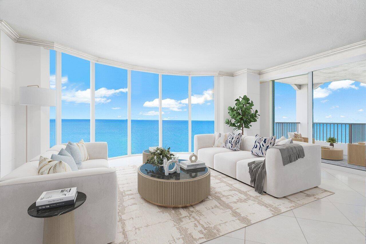 SPECTACULAR PANORAMIC OCEAN VIEWS THE MOMENT YOU ENTER THE PRIVATE ELEVATOR FOYER.