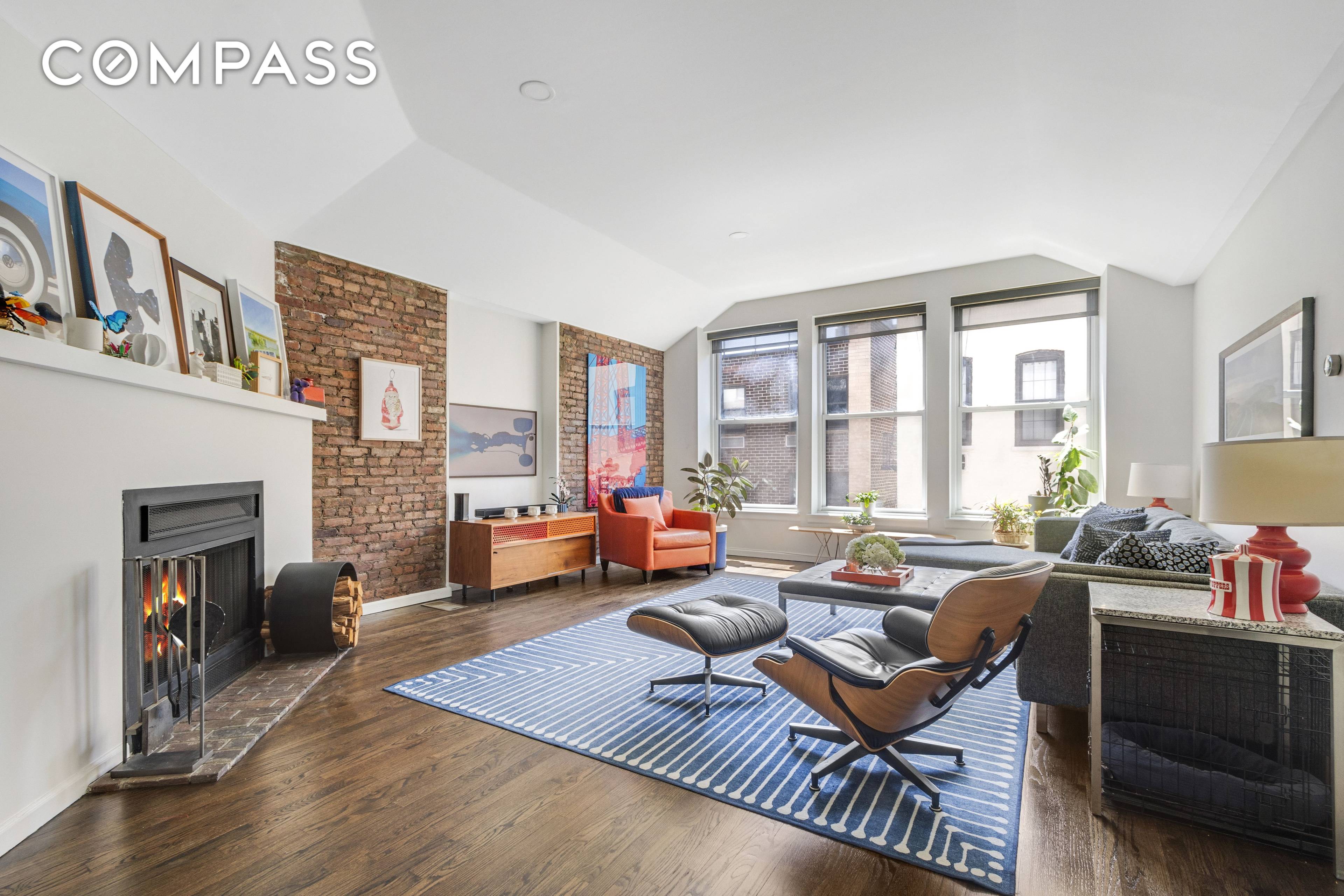 SUN SPLASHED amp ; RENOVATED, DREAMY DUPLEX w WORKING FIREPLACE Supremely located and superbly unique, this renovated home is immensely livable and lovable.