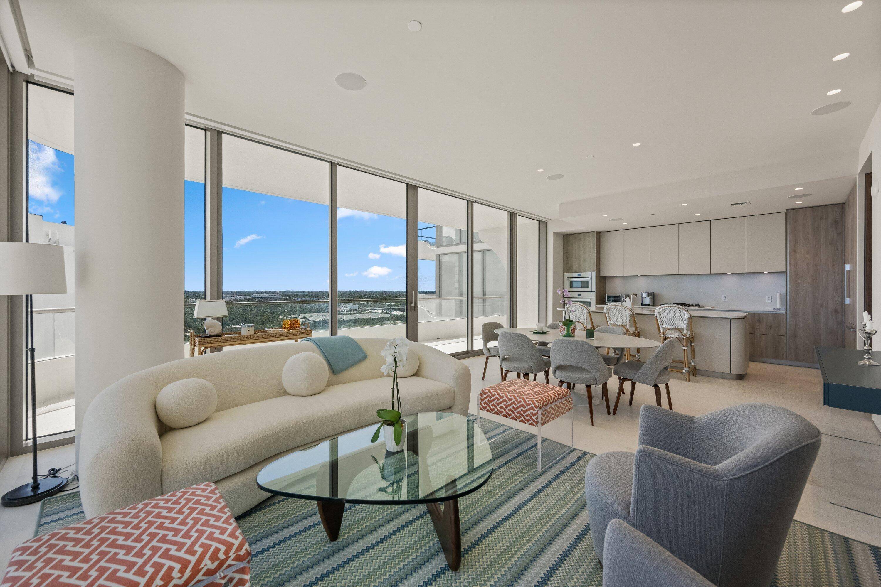 This brand new, fully furnished residence at La Clara is available for seasonal lease, offering breathtaking ocean and intracoastal views, exquisite limestone floors, and a stunning kitchen with Snaidero cabinets ...