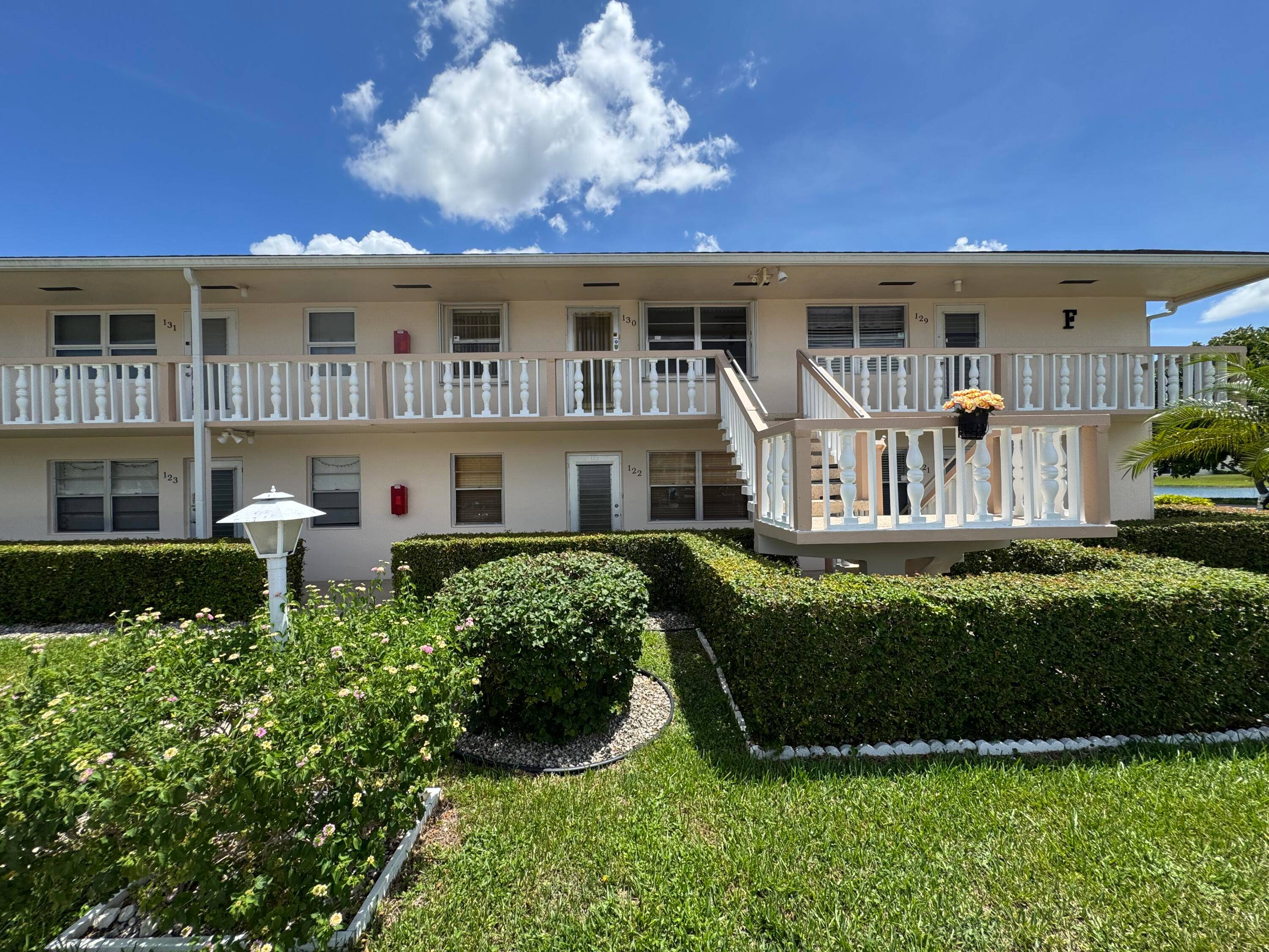 Lakefront 2 bedroom, 2 bath condo with lovely second floor views.