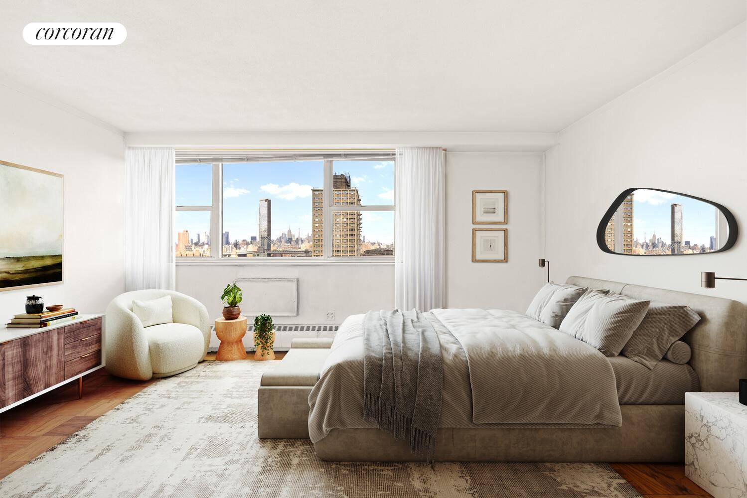 Welcome to 75 Henry Street, Unit 15E, an amazing apartment with magnificent views in Brooklyn Heights.
