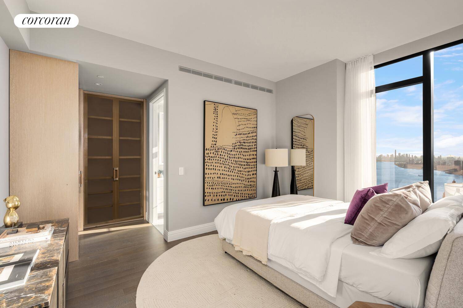 Available for immediate occupancy, Residence 52B at Sutton Tower offers expansive living and views of the east river and Manhattan's most iconic landmarks.