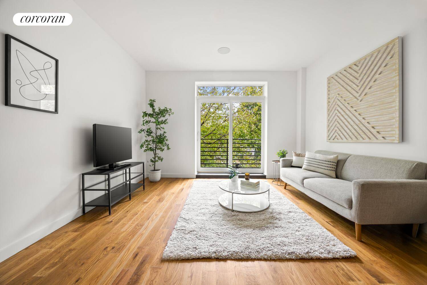 Welcome to Residence 2B at 88 Marion Street, a bright and contemporary one bedroom, one bath home spanning 659 square feet.