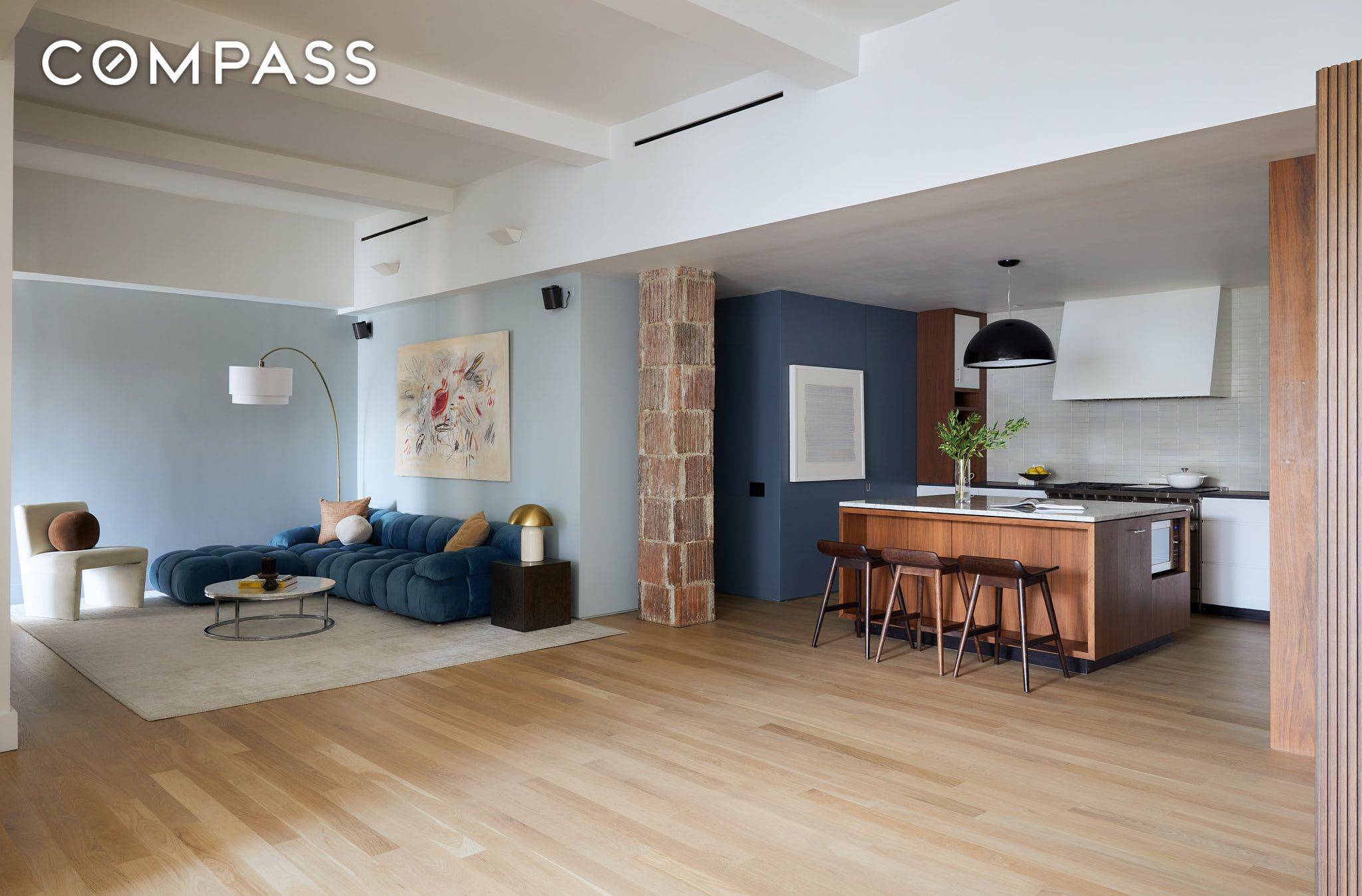 This newly renovated Chelsea loft offers the perfect balance of prewar character and modern design.