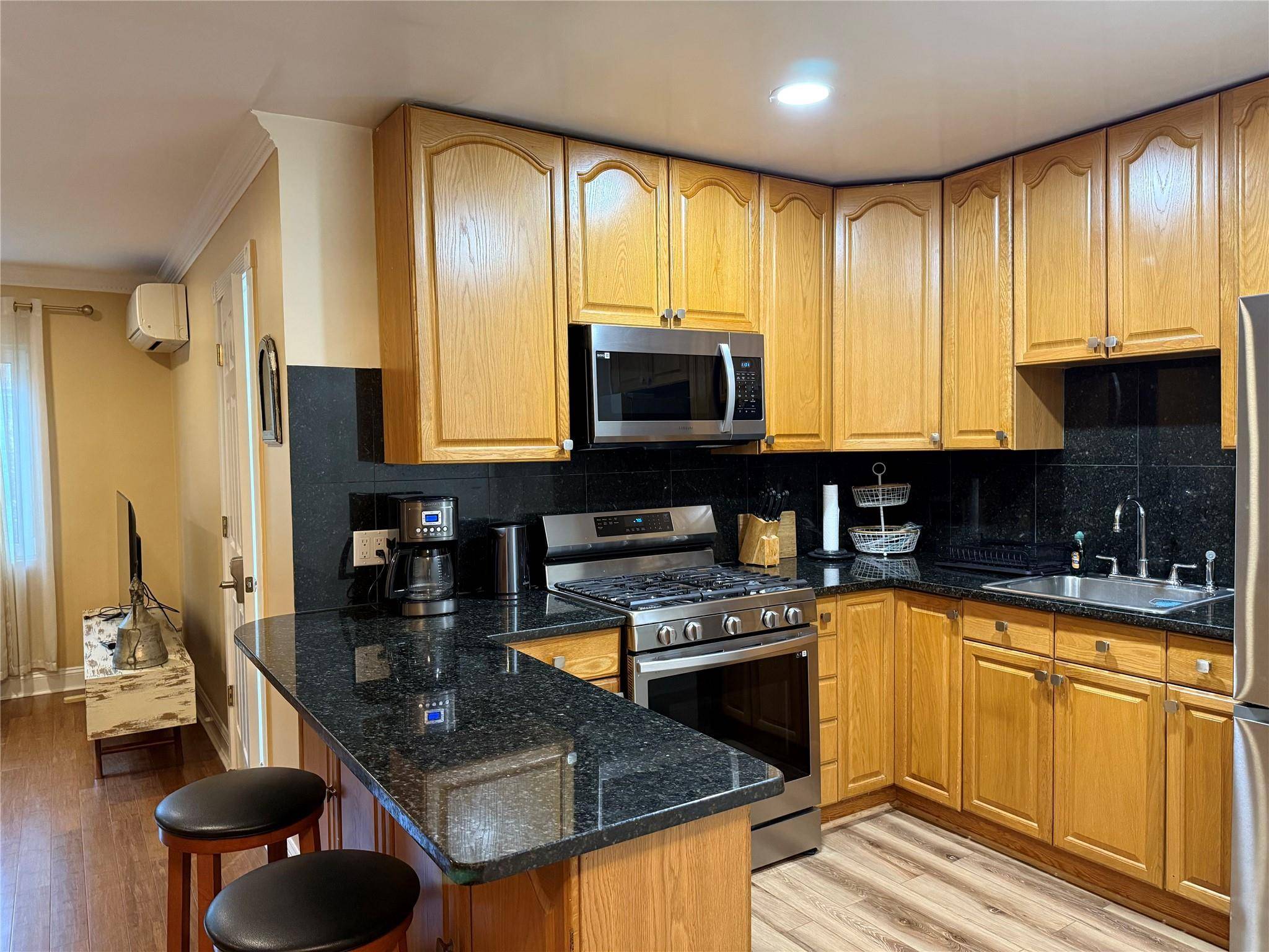 Beautifully renovated three bedroom furnished apartment.