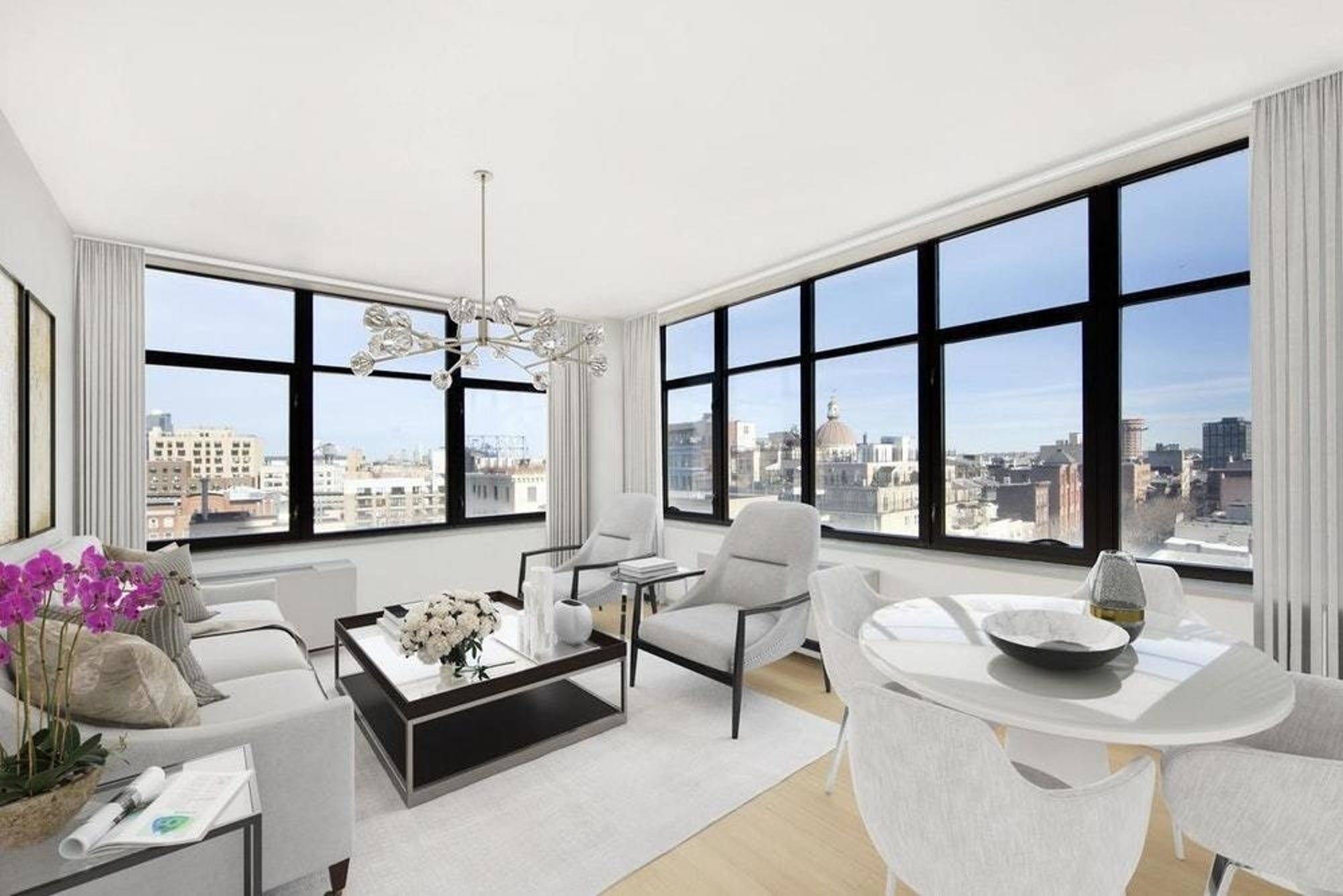 Renovated XL No Fee One Bedroom with Washer Dryer in Unit and Incredible NYC Skyline Views.